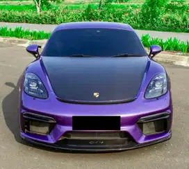 Porsche Cayman GT 4 2022 Antik Low KM Murah Bekas Ungu