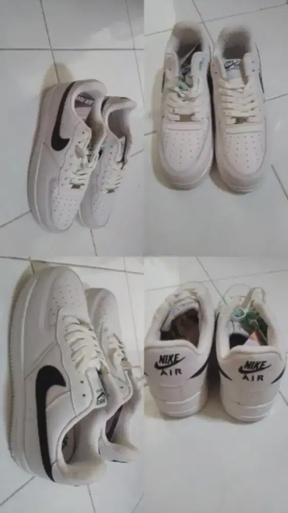 Sepatu Nike Air Force 1 White Black | Baru | Harga Terjangkau