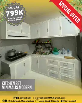 PROMO SPECIAL KITCHEN SET ACP & ALUMINIUM MINIMALIS MODERN