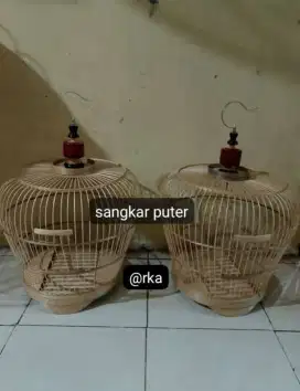 sangkar puter bambu