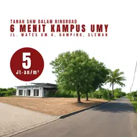 5 menit UMY tanah siap bangun rumah dan Kost dijual murah
