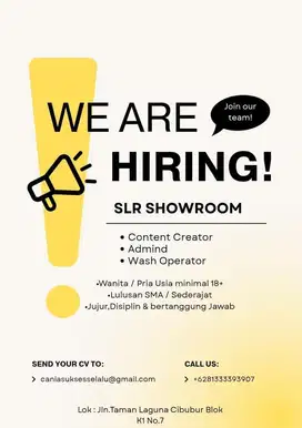 Loker admin wanita berpengalaman