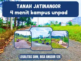 Tanah SHM Pinggir Jalan Jatinangor, 4 Menit ke UNPAD! Bisa Cicil 12x