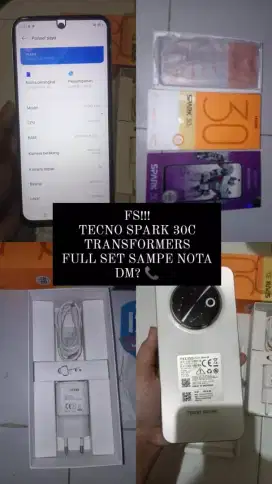 infinix tecno spark 30c nfc 8+8/256