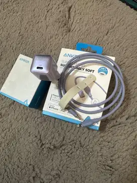 Anker Charger Nano Pro + Kabel Powerline III Flow Lightning