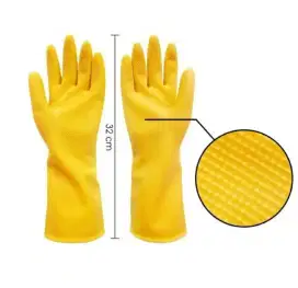 Sarung Tangan Karet Latex Kuning Isi 2pcs  Karet Panjang u.Cuci Piring