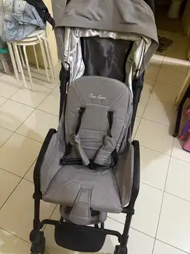 preloved stroller coco latte warna gray