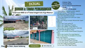 Dijual Tanah Luas 4000-an m2, Lokasi Strategis tengah kota Arga Makmur