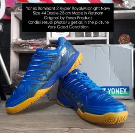 Sepatu Badminton Yonex Dominant 2 Size 44 Insole 28