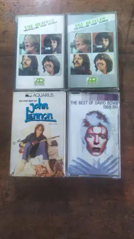 Dijual Kaset PitaThe BEATLES 1 dan 2, JOHN LENNON dan DAVID BOWIE