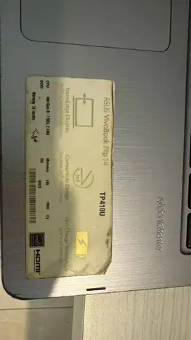 Jual laptop Asus Vivobook Flip 14 TP410U