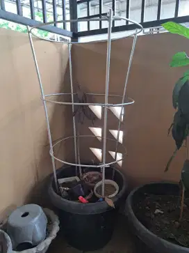 Ajir anggrek pot bunga tanah media tanam