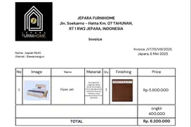 Dipan Queen 200x160 Baru, Tinggal Rakit