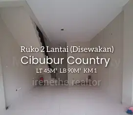 Disewakan Ruko 2 Lantai di Cibubur Country