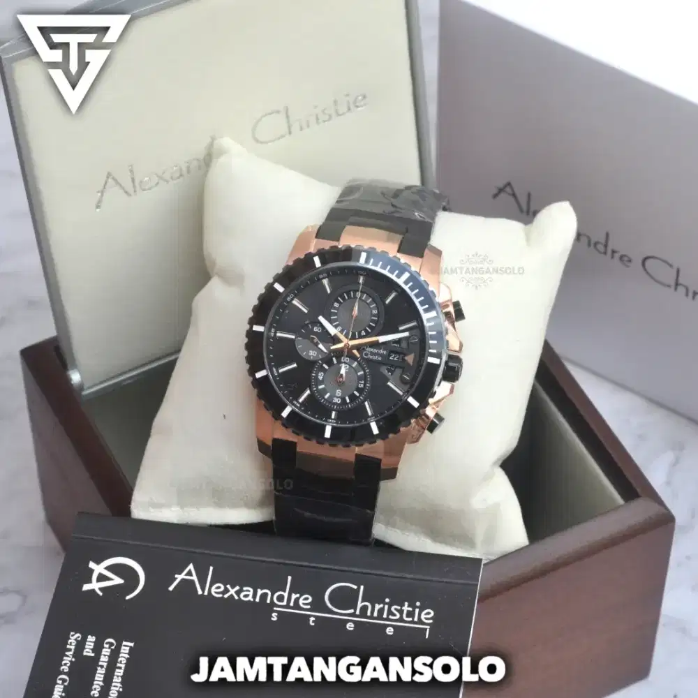 BARU DAN BERGARANSI JAM TANGAN ALEXANDRE CHRISTIE AC 6455 CHRONO