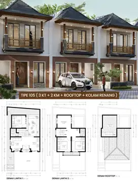 villa 2 lantai promo 900 jutaan// view mantap alun alun kota batu