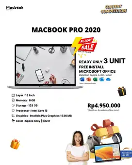 Macbook Pro 2020 TB RAM 8/128 Intel Core i5