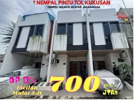 Rumah Murah 2 Lantai Nempel Pintu Tol Kukusan Dan Nempel Jaksel