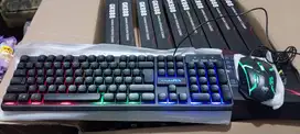 Paket Keyboard Mouse VenomRX GK888 Led