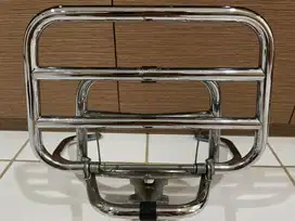 JUAL BACKRACK VESPA LX 125 ORIGINAL - CHROME