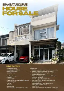 Dijual Rumah 3Lt Siap Huni di Buah Batu Square, Kota Bandung