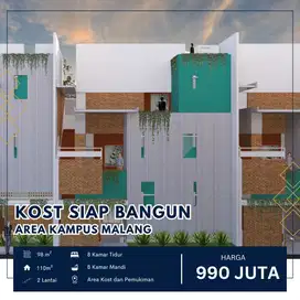 Kost Murah Malang Area Pemukiman dan Kost Mahasiswa, Siap Bangun!
