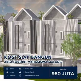 Kost Siap Bangun di Area Favorit Mahasiswa Malang 3 Menit Kampus UMM