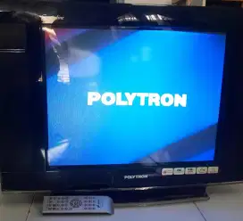 Jual TV Tabung Polytron Crystaline 21 kondisi BAIK