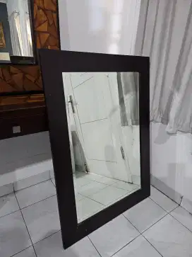 Jual cepat kaca bevel kayu jati ukuran 120x60