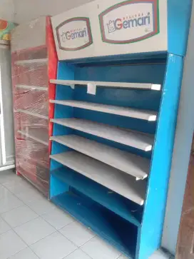 Backwall biru minimarket