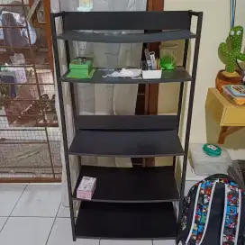 Rak Besi Susun 5 warna Hitam
