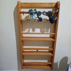 Rak Buku Kayu 4 Susun