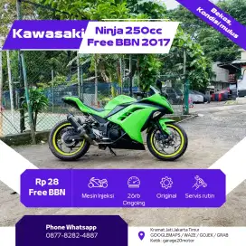 Kawasaki Ninja 250cc Free Balik Nama Jabodetabek Tahun 2017