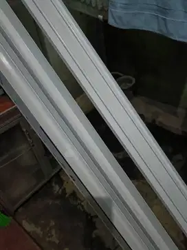 Rel aluminium pintu sliding atas dan bawah double