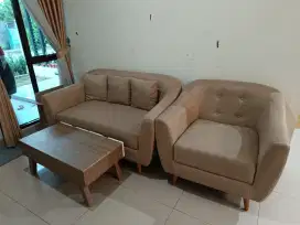 Jual Sofa set 2 seater dan single seater
