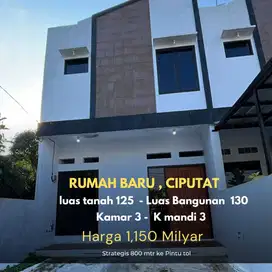 Rumah di area Ciputat, dekat pintu tol Pamulang lokasi strategis