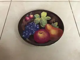 Furio Vintage Plate Eden Fruit Pattern