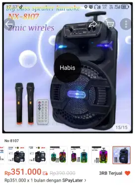 Speaker karaoke bluetooth 8 inn