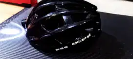 ROCKBROS Helm Sepeda - Light Cycling Bike Helmet with Headlights