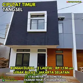 Rumah Dijual Dekat Lebak Bulus dan MRT Jakarta Selatan Murah 1.1 M an