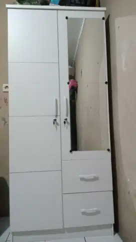 Lemari 2 pintu panjang 80 cm