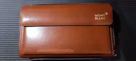 MONT BLANC Leather Hand Carry Case
