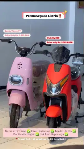 Promo Sepeda Listrik Harga mulai 2jutaan