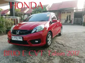 Dijual segera honda brio e cvt tahun 2017
