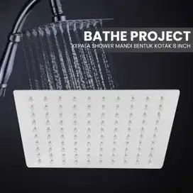 Kepala Head Shower Mandi Bentuk Kotak 8Inch 305gr