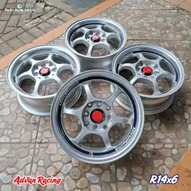 Velg Advan Racing ring 14 lebar 6
pcd. 4x100/114,3 avanza calya carry