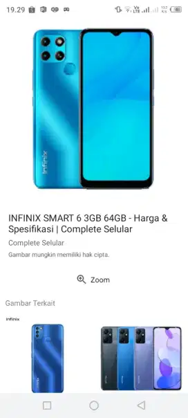 Hp infinix smart 6