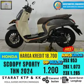 SCOOPY SPORTY MURAH CASH&KREDIT FREE OLI