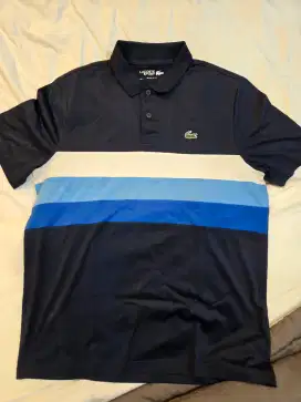 Lacoste Men’s SPORT Tricolor Stripe Golf Polo L FR 5