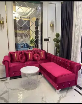 Sofa L kancing minimalis murah